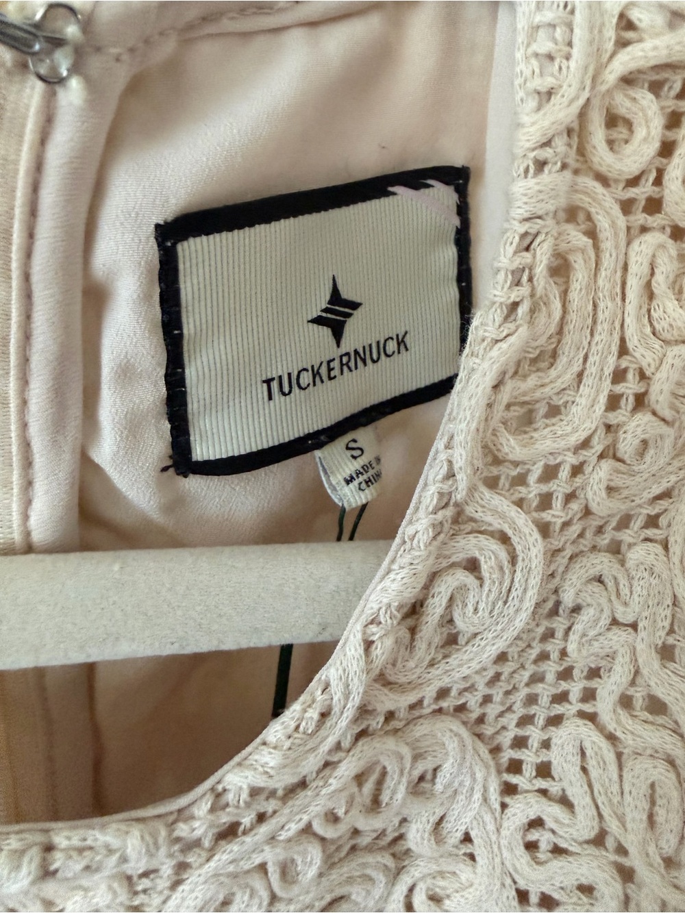 Tuckernuck Sleeveless Lace Midi Dress in Cream - Picture 3 of 4